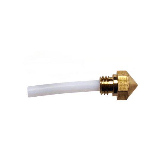 Ordinary Nozzle  and PTFE tube for QIDI X-CF Pro/I-Fast 3d printer：1pcs