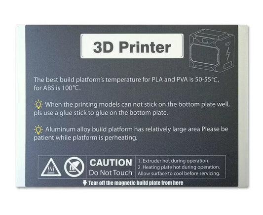 Build Plate Sticker for Qidi i-fast 3d printer: 1 pc